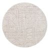 Loopsie-160cm X 160cm-kati Brown And Ivory Tribal Washable Round Rug