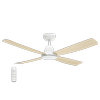 Combat 48" (1220mm) DC Ceiling Fan with Remote Control | White / Oak