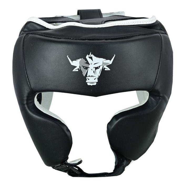 Javson Boxing Headguard Martisl Arts Headgear  Black / White - Small