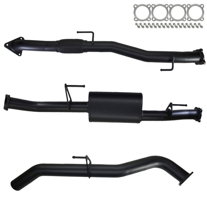 Ignite Exhausts Dump Pipe Back For Nissan D40 Navara V6 V9x Stx550 Turbo 3" Muffler 409 Stainless Steel