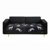 SOGA Four-Seater Black Leopard Print 90x260cm Throw Blanket Sofa Cover