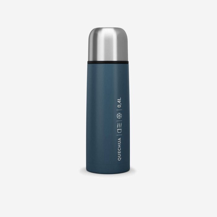 Decathlon - Stainless Steel Insulated Hiking Bottle - 0.4 L Blue - 400ml