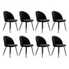 Levede 8pcs 42x46x84cm  Dining Chairs - Black