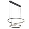 Telbix Brera Contemporary Pendant Hanging Lamp Light Metal Aluminium Crystal Silicon Black Sand