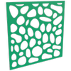 ProtectorAl 300-1200 x 300-1200mm Light Green/Gloss White Riverstone Unframed Composite Deco Panel