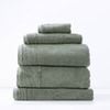 5pc Renee Taylor Aireys 650GSM Zero Twist Towel Set Agave
