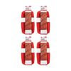 4PK Culinary Kitchen Silicone Non-Stick Oven Safe Loaf Pan 27x14x6cm Red