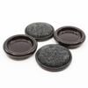 Surface Gard 30mm Brown Carpet Base Round Castor Cup - 4 Pack