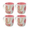 4x Nostalgic-art Ceramic Mug Number 1 Mum Retro Design 330ml Mothers Day Gift