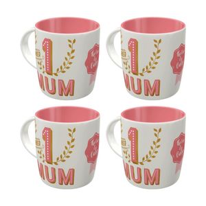 4x Nostalgic-art Ceramic Mug Number 1 Mum Retro Design 330ml Mothers Day Gift