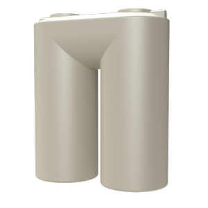 Melro Tanks 7510L Slimline Poly Water Tank - Smooth Cream