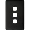 HPM 3 Gang Asphalt Linea Cover Plate