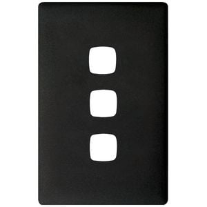 HPM 3 Gang Asphalt Linea Cover Plate
