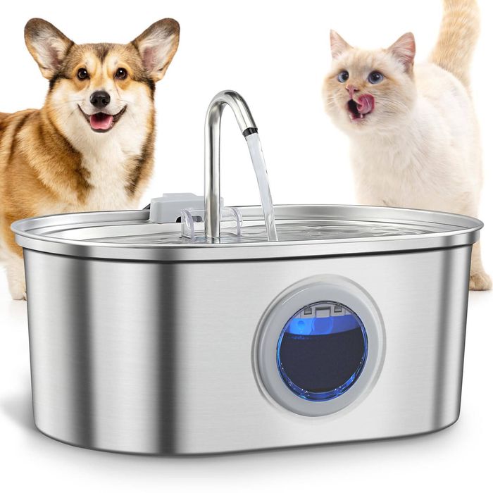 YES4PETS 3.2L Automatic Electric Pet Square Water Fountain