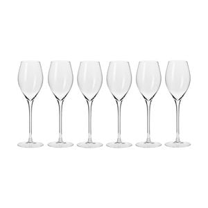 6pc Krosno Harmony 300ml Prosecco Wine Glass Set - Clear