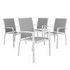 Torres 4pc Set Outdoor Aluminium Dining Chair White