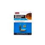 Prestige 12 x 28 x 1mm Brass Decorative Brackets - 4 Pack