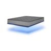 Advwin Double Size LED Floating Bed Frame and Double Mattress 25cm Grey