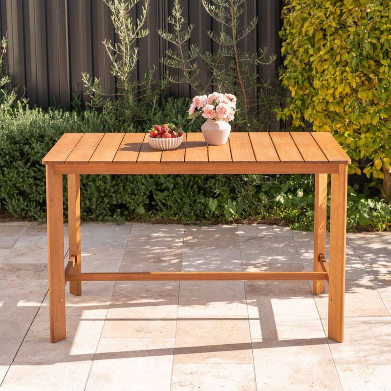 162 x 80cm Santo Rectangular Timber Bar Table