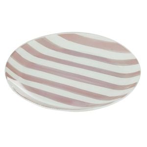 Emporium Lulu Glass Stripe Plate