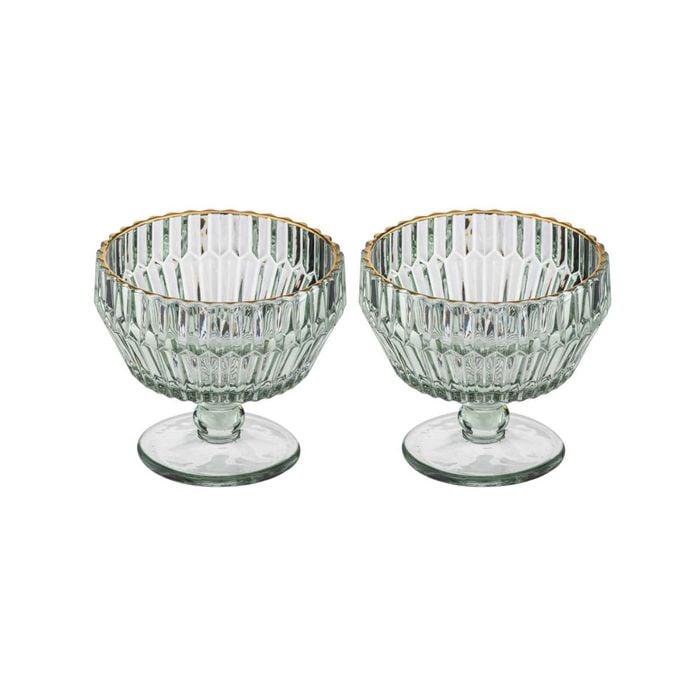 Tempa Amara Set of 2 Dessert Bowl Sage