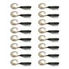 2x 8PK 2.5In Rapala Crush City Soft Plastic Curly Tail Lures - Black Nightmare