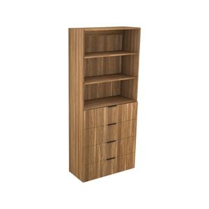Lugna 2048 x 900 x 380mm Cove 2 Adjustable Shelf 4 Drawer Robe Insert