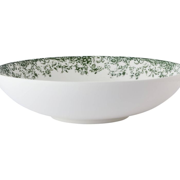 Casa Domani Serving Bowl Antique Green Porcelain Microwave Safe 28cm Gift Boxed