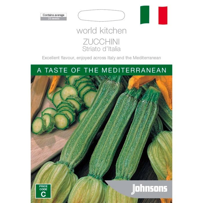 Johnsons World Kitchen Zucchini Striato D'Italia Seeds