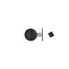 Delf Trade Matt Black Round Privacy Cavity Sliding Door Set