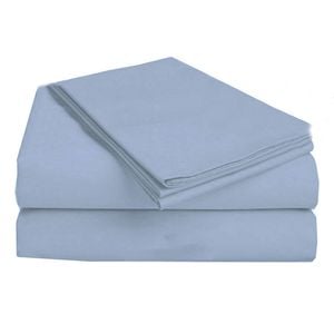 Luxury Living 625TC 4 Pce Cotton Rich Sheet Set 40cm Wall by Dull Blue King