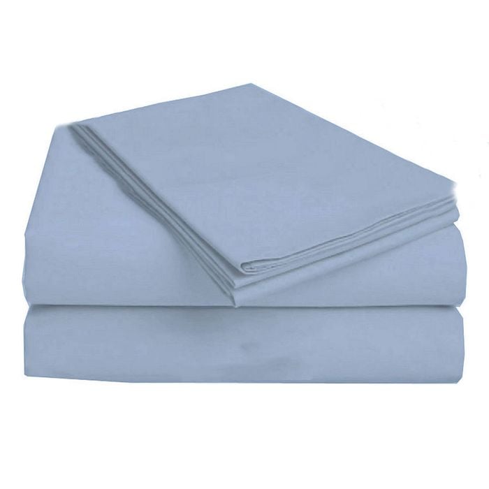 Luxury Living 625TC 4 Pce Cotton Rich Sheet Set 40cm Wall by Dull Blue King
