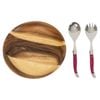 Laguiole Jean Neron Salad Serving Set Made In France & Serving Bowl Gift Set