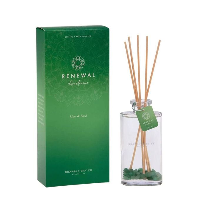 Bramble Bay Diffuser Crystal Boho Renewal Lime and Basil Scented 150ml