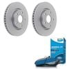 Basco Front Rotors + Bendix Brake Pads for Holden Commodore Calais VE  VF Statesman WM -BRK1011-BDX