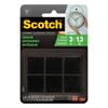 Scotch Fasteners Black 22 x 22mm - 6 Pack
