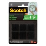 Scotch Fasteners Black 22 x 22mm - 6 Pack