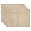 4pc Ladelle Starry Silver Lurex Jute Kitchenware Placemat/Table Mat 33x45cm
