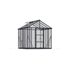 Maze Glory 8' x 8' Premium Greenhouse - Grey Frame