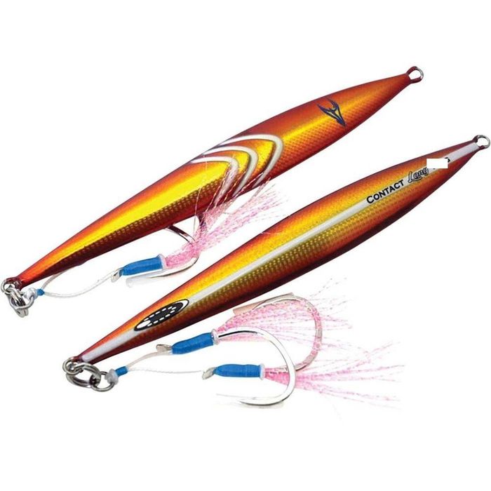 Ocean's Legacy Long Contact 90g Rigged Metal Fishing Jig 4 Orange