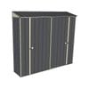 Build-a-Shed 0.4 x 2.3m Double Sliding Doors Garden Locker - Grey