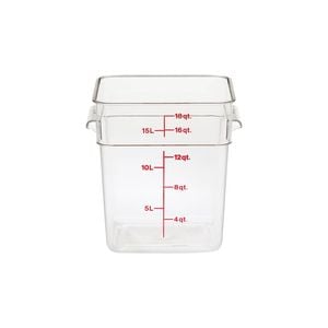Cambro CamSquare Storage Container Polycarbonate Clear 256x310x320mm / 17.2Lt