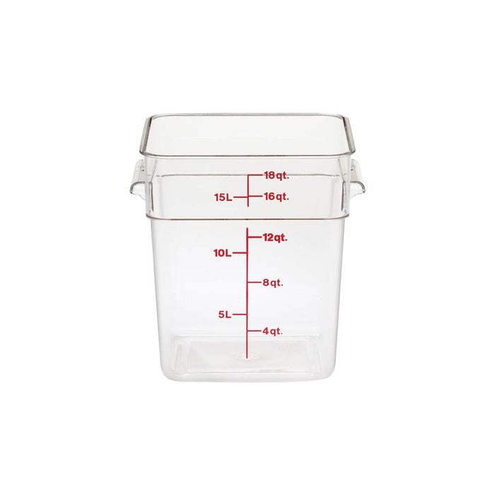 Cambro CamSquare Storage Container Polycarbonate Clear 256x310x320mm / 17.2Lt