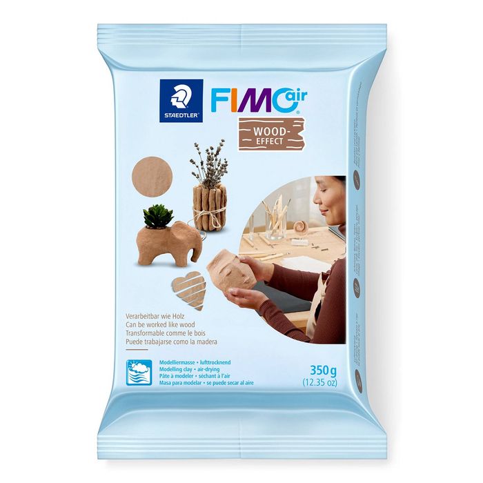Staedtler 350g Wood-Effect FIMOair Air-Drying Modelling Clay