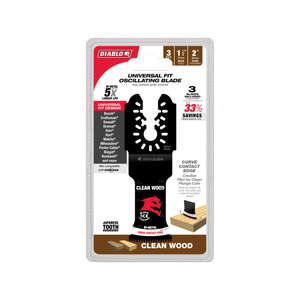 Diablo 32mm Universal Bi-Metal Multi-Tool Blades for Clean Wood - 3 Pack