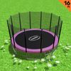 Kahuna Blizzard 16 ft Trampoline Outer Net Pink Pad Mat