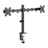 Dual Screen Monitor Arm for 17-32" Displays Screen Holder Mount VESA in Matte Black - Dual Monitor Arms