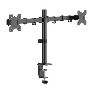 Dual Screen Monitor Arm for 17-32" Displays Screen Holder Mount VESA in Matte Black - Dual Monitor Arms