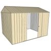 Build-a-Shed  2.3 x 3 x 2.3m Gable Double Sliding Side Door Shed - Cream