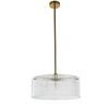 Medici 400mm Round Glass Pendant - Gold